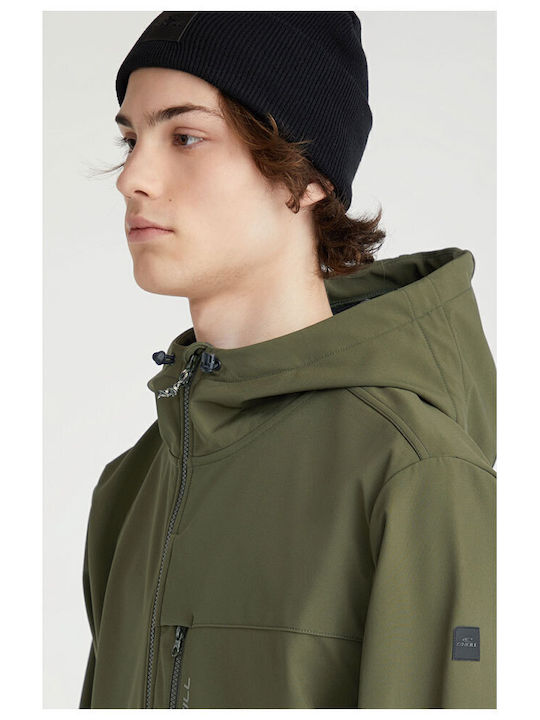 Χειμωνιάτικο Μπουφάν Softshell Αδιάβροχο και Αντιανεμικό Πράσινο