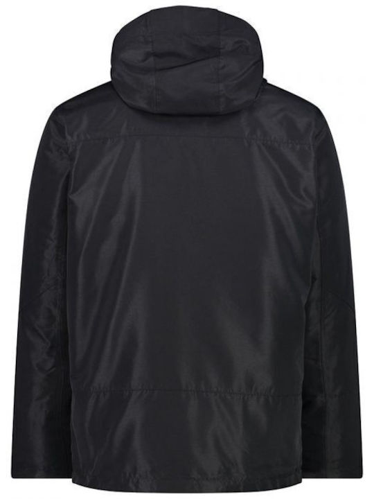 3 in 1 Winter Jacket Waterproof Black