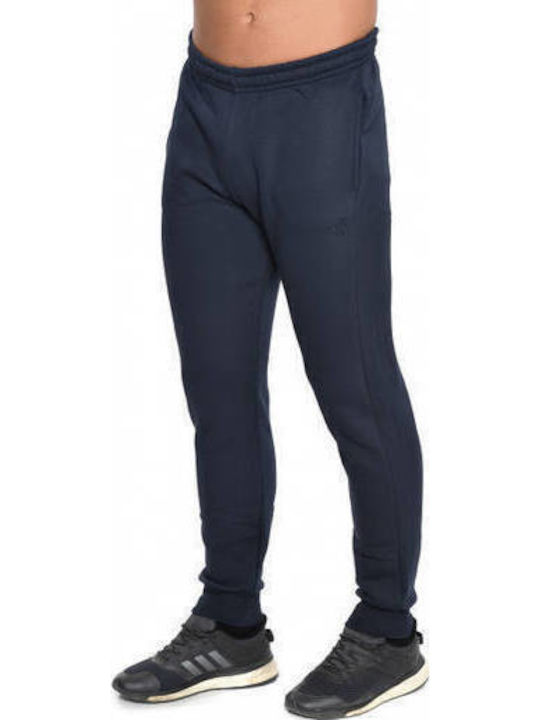 Sweatpants with Elastic Navy Blue