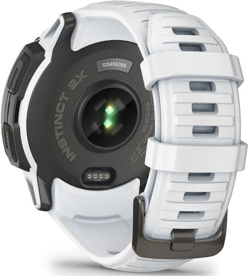 Garmin Instinct 2X Solar 50mm Waterproof Smartwatch with Heart Rate Monitor (Whitestone)