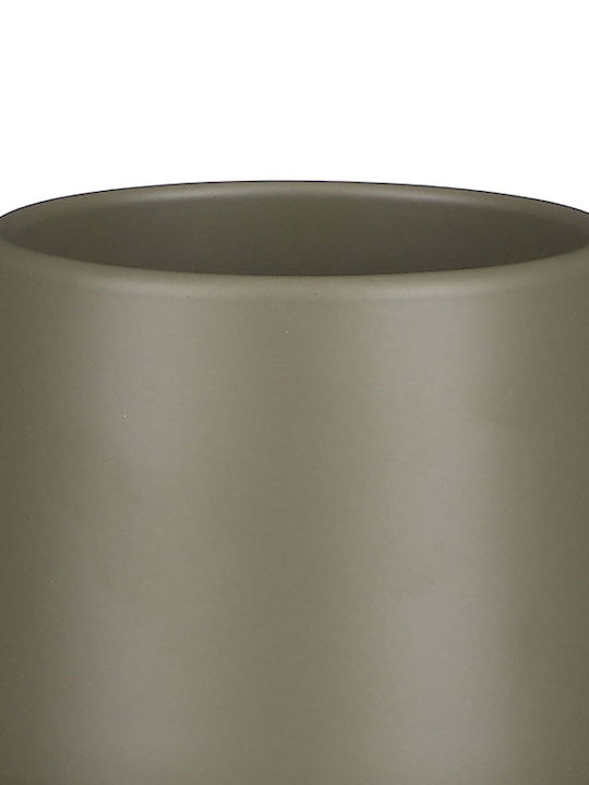 Edelman Planter Ceramic Green 14x14x13.5cm.