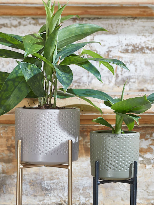Edelman Planter Ceramic Green 10x10x9cm.