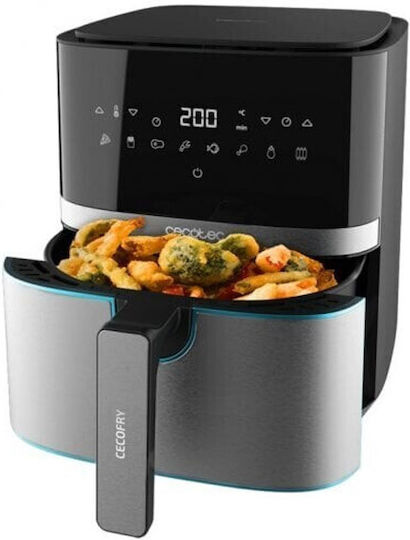 Cecotec Cecofry Full 5500 Connected Pack Friteuză cu aer cu Wi-Fi 5.5lt Argintiu