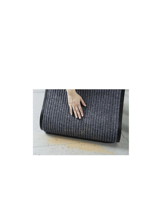 Ruhhy Entrance Mat Straw with Anti-slip Backing Gray 60x90cm