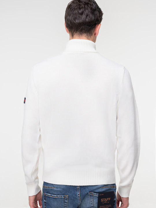 Langarm-Pullover Weiß