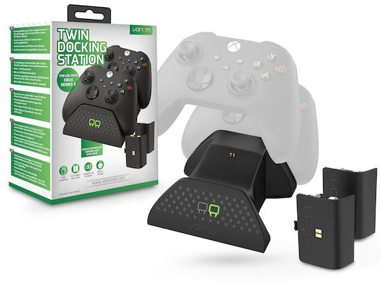 Venom Twin Зарядна станция за 2 контролера XBOX Един / Xbox Series X/S - Xbox Серия X/S Черен