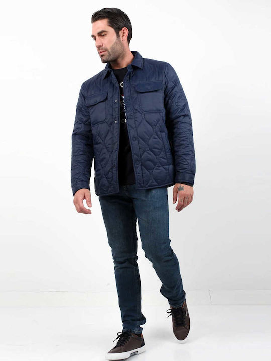 U.S. Polo Assn. Men's Winter Puffer Jacket Navy Blue