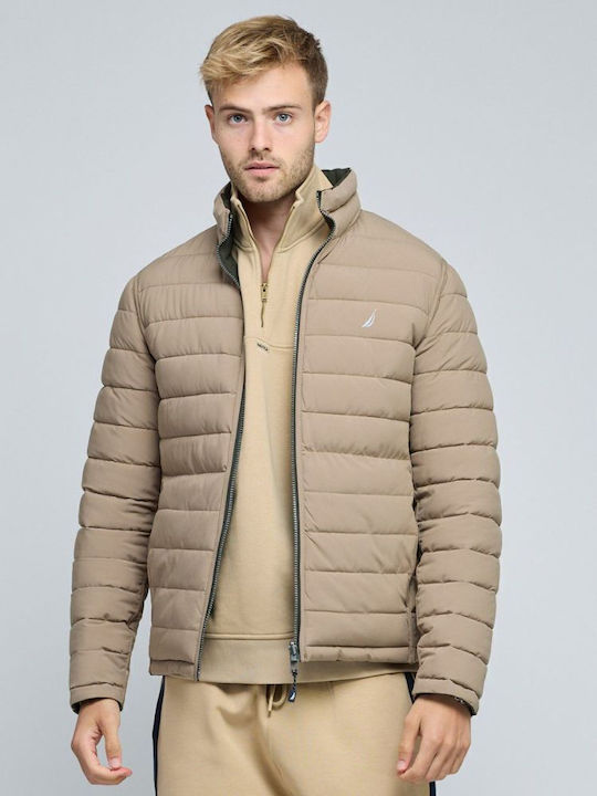 Χειμωνιάτικο Μπουφάν Puffer Διπλής Όψης OliveGreen