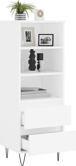 White Bookcase 40x36x110 cm