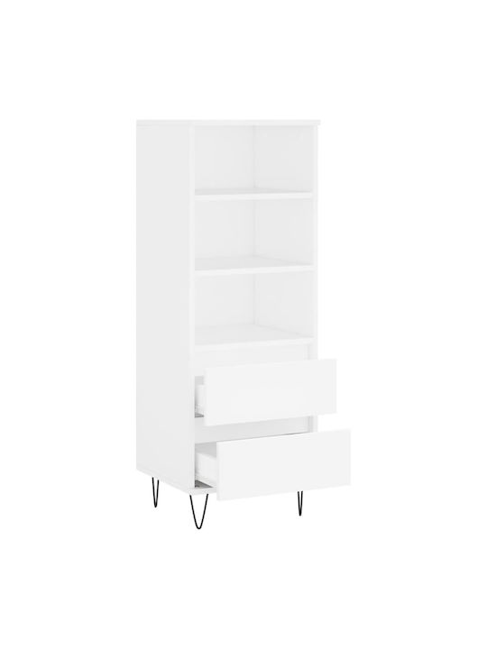 Βιβλιοθήκη Λευκό 40x36x110εκ.