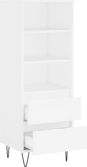 White Bookcase 40x36x110 cm