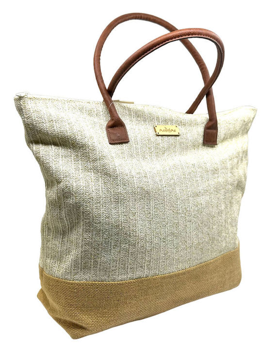 Modissimo Straw Beach Bag Beige