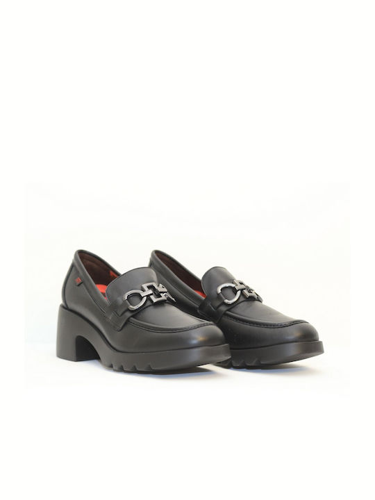 Pepe Menargues Anatomic Leather Black Medium Heels