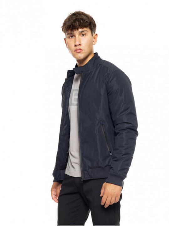 Biston Men's Winter Bomber Jacket Navy Blue