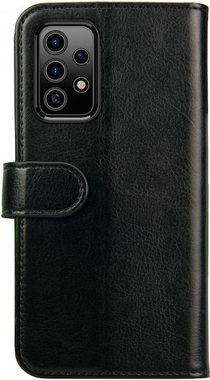 Rosso Element Pu Brieftasche Synthetisches Leder Schwarz (Galaxy A73)