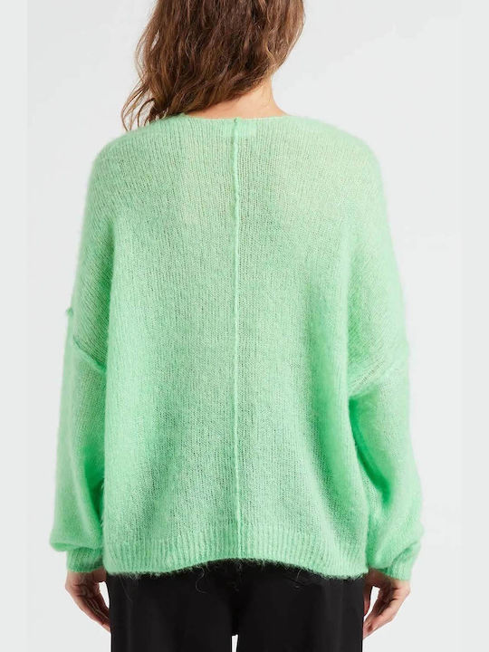 American Vintage Women's Long Sleeve Sweater Green