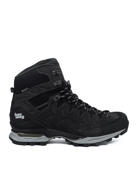 Hanwag Makra Trek Herren Wanderschuhe Gore-Tex-Schwarz