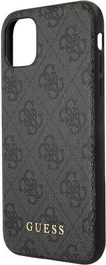 Guess Metal Gold Logo Umschlag Rückseite Kunststoff Gray (iPhone 11)