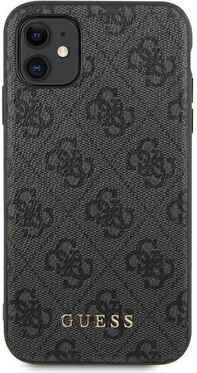 Guess Metal Gold Logo Umschlag Rückseite Kunststoff Gray (iPhone 11)