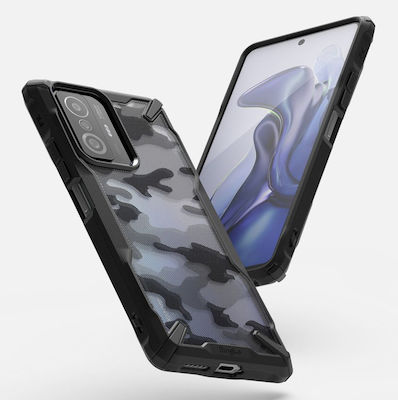 Ringke Fusion-X Back Cover Συνθετική Ανθεκτική Camo Black (Xiaomi 11T / 11T Pro)