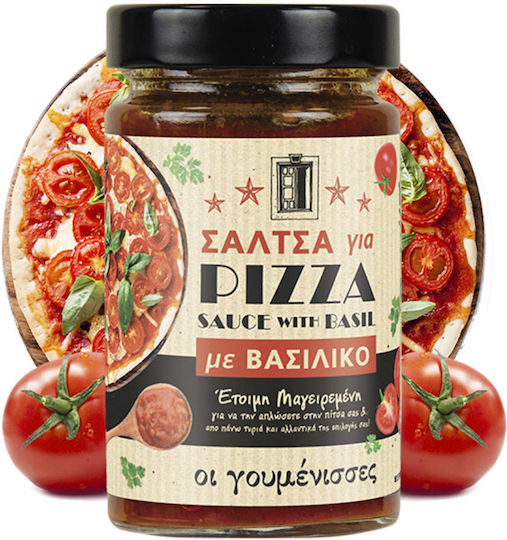 Oi goumenisses Pizza Sauce with Basil 340gr