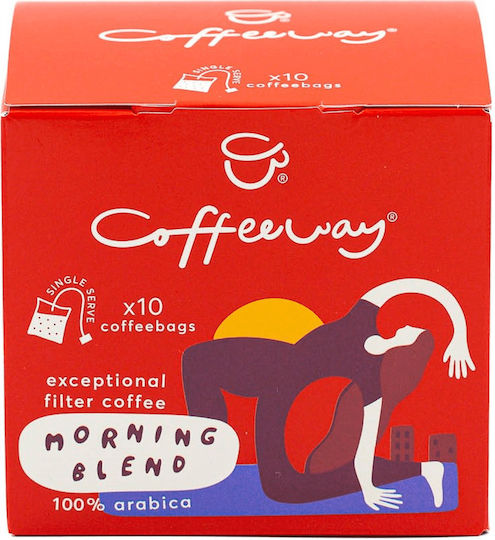 Coffeeway Filter Coffee Arabica Morning Blend Ground 10x7.5gr