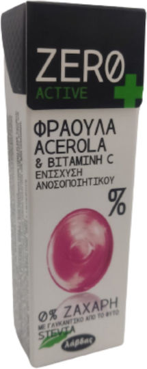 Λάβδας Καραμέλες Zero Active με Γεύση Φράουλα Acerola Χωρίς Ζάχαρη 32gr