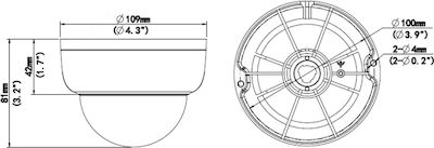 Uniarch IP Überwachungskamera 1080p Full HD Wasserdicht mit Linse 2.8mm