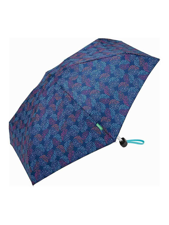 Benetton Umbrelă de ploaie Compact Blue