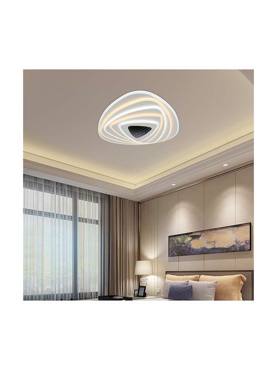 V-TAC Deckenleuchte 50cm Weiß mit Integrierter LED und Fernbedienung