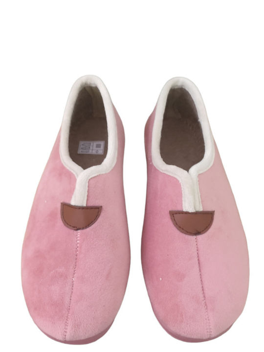 Geschlossene Damen Hausschuhe Rosa