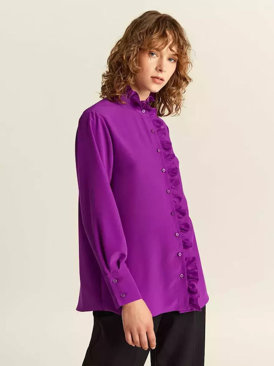 Forel Women's Long Sleeve Shirt Purple