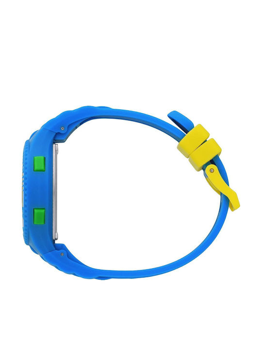 Ice Digital Damen Uhr mit Blau Kautschukarmband