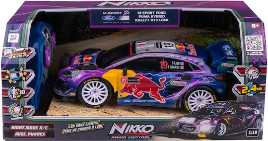 Nikko Red Bull Night Mode Радиоуправляемо Автомобил Дрифт 4WD Червен
