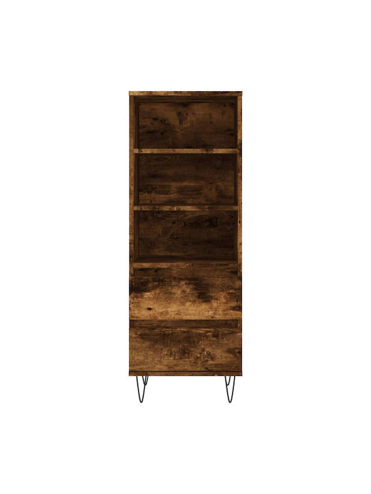 Βιβλιοθήκη Καπνιστή Δρυς 40x36x110εκ.