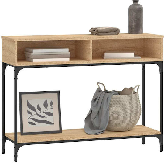 Console Table Wood & Metal L100xW30.5xH75cm