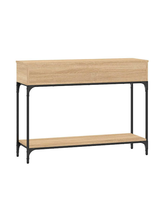 Console Table Wood & Metal L100xW30.5xH75cm