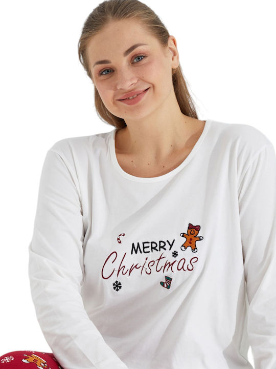 Sexen Winter Women's Pyjama Set White