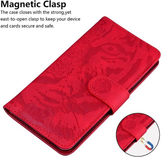 Tiger Pattern Brieftasche Rot (TCL 405)