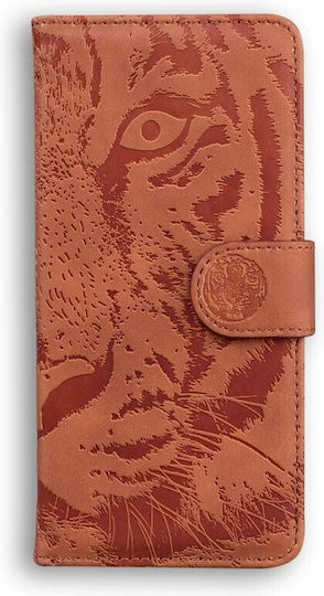 Tiger Pattern Wallet Καφέ (TCL 405)