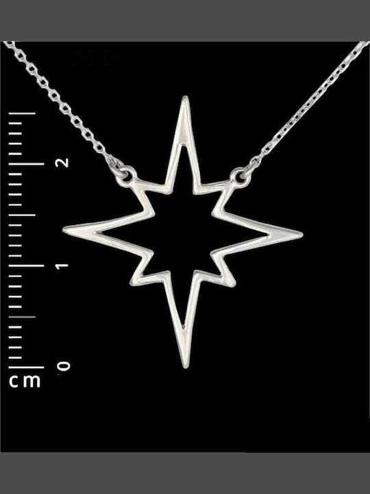 SilverBrand.gr Charm mit Design Stern aus Silber