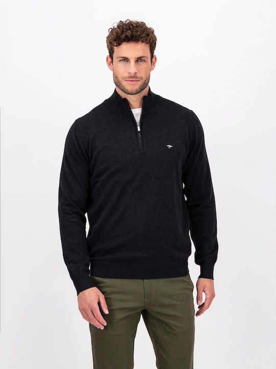 Fynch Hatton Men's Long Sleeve Sweater Black