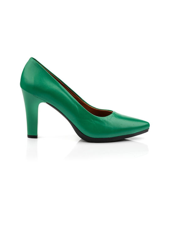 Boxer Anatomic Leather Green High Heels