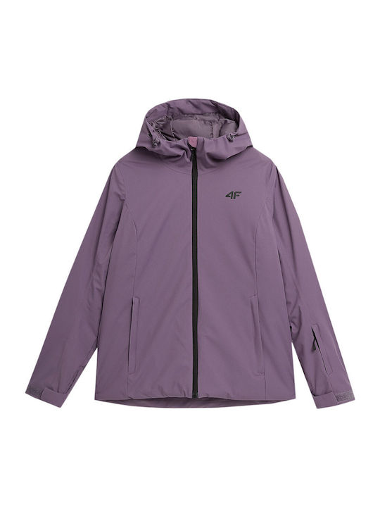4F Women's Ski & Snowboard Jacket Purple 4FAW23TJACF120-50S