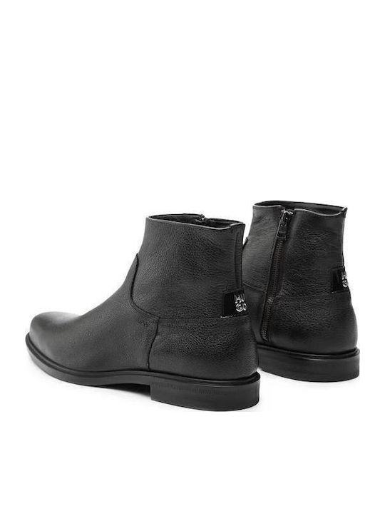 Leder Schwarz Herrenstiefel