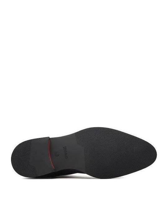Leder Schwarz Herrenstiefel