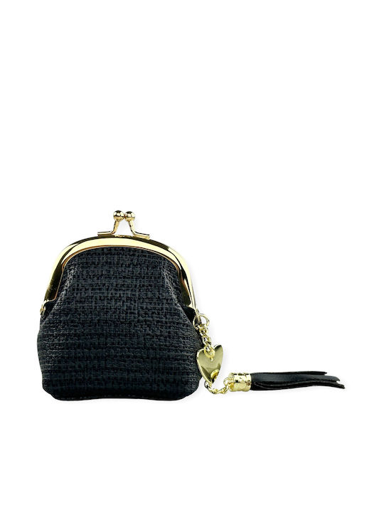 Fragola Pc08-1 Klein Frauen Brieftasche Münzen Black Plexis