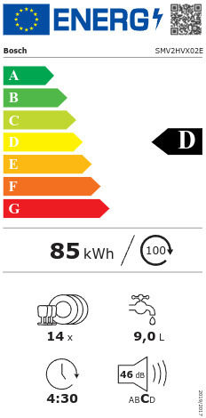 Vollintegrierter Geschirrspüler mit Wi-Fi für 14 Gedecke B59.8xH81.5cm