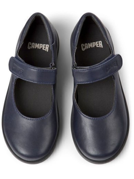 Παιδικές Μπαλαρίνες με Σκρατς Δερμάτινες Μπλε
