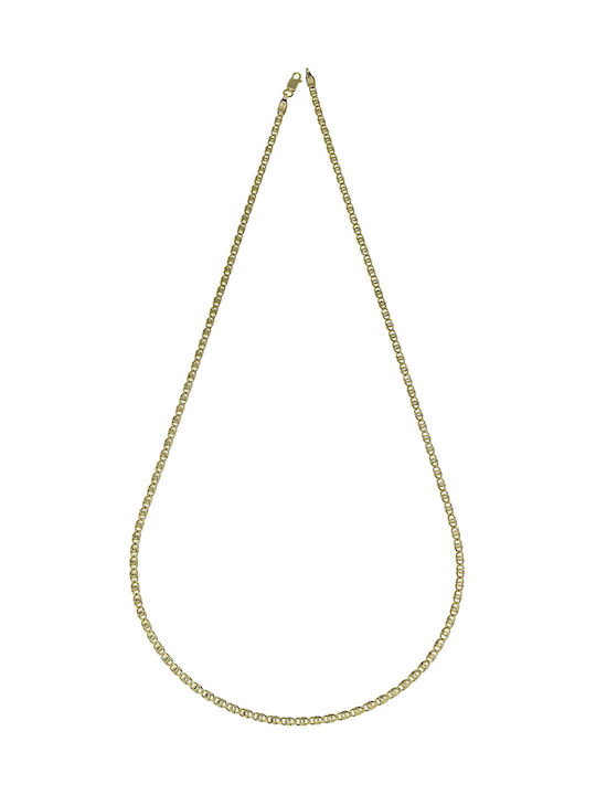 Korifidis Goldene Kette Nacken 14K Länge 50cm